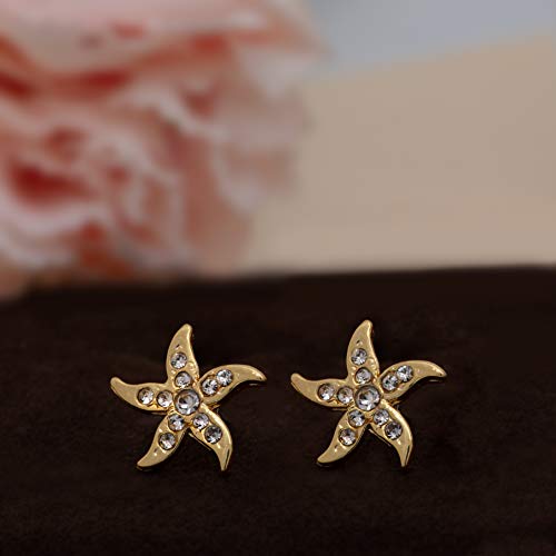 Gehena By - Tone Starfish Stud Earrings